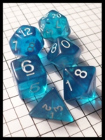 Dice : Dice - Dice Sets - Multi Co Dice Pack Blue with White Numerals Transparent Complete - Ebay Jan 2011